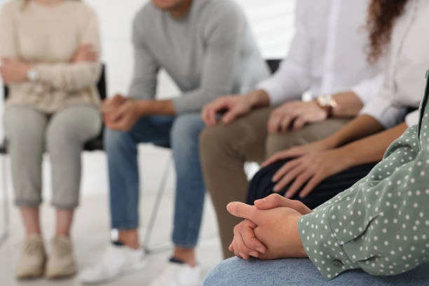 AA Meeting members of Recovery support group