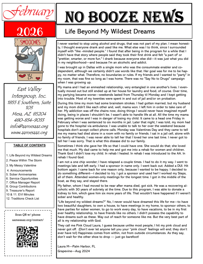 No Booze News February 2026 Page 1